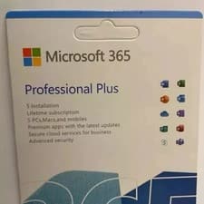 Image of Microsoft 365 Professional– 5 PC or Mac lifetimeLicense – with USB media
