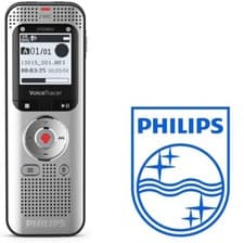 Image of Philips DVT2050 VoiceTracer Audio Recorder - Aluminium Silver (Stock of UK)