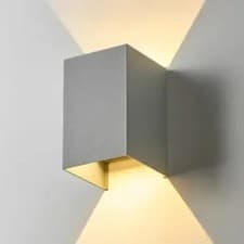 Image of 12W LED Wall Light Up Down IP65 Waterproof Indoor Outdoor. Grey W/White 3000K