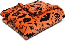 Image of Halloween Duvet Cover Bedding Set Flying Witches Reversible GLOW IN THE DARK