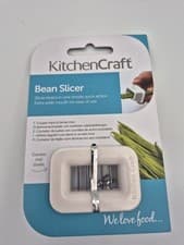 Image of KitchenCraft Box Shaped Bean Slicer, Extra Wide Mouth