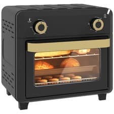 Image of HOMCOM 10L Air Fryer Oven, Electric Oven, Grill, Roast, Bake, 1000W, Black