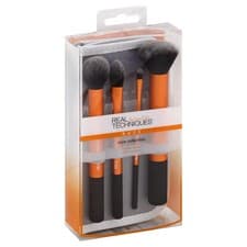Image of Real Techniques 4PC Core Collection Makeup Brush Set with 2 in 1 case & stand