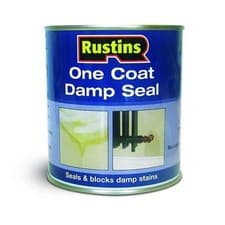 Image of Rustins One Coat Damp Seal Paint 1 Litre Seals and Blocks Damp and Water Stains