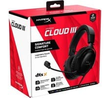 Image of HyperX Cloud III Over-Ear Gaming Headset Black, Wireless.
