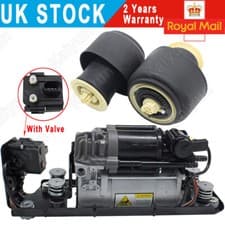 Image of Air Suspension Compressor & Valve + 2X Rear Air Springs For BMW 5 Series F07 F11