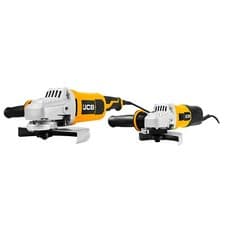 Image of JCB Electric Angle Grinders Twin Pack 600W 2000W 115mm, 230mm Blades M14 Spindle