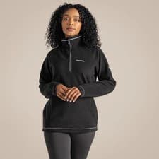 Image of Craghoppers Womens Miska Half Zip Micro Fleece Walking Hiking Midlayer Top