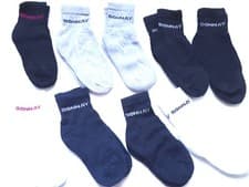 Image of DONNAY 9 PACK QUARTER SPORTS SOCKS KIDS UK C8 - C13 BOYS MIXED COLOURS