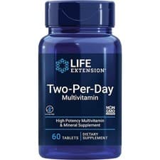 Image of Life Extension Two-Per-Day Multivitamin 60 Tablets - Expiry August 2027