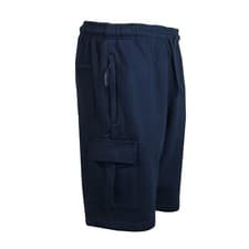 Image of Mens Cargo Fleece Shorts Sweat Summer Jogger Plain Jersey Jogging Zip Pocket New