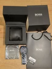 Image of HUGO BOSS Hero Sport Lux Men's Chronograph Watch Blue / Silver Steel/ 1513758 