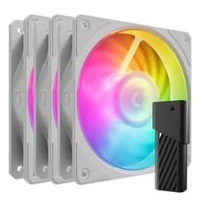Image of Cooler Master Mobius 120P ARGB White Edition 3-Pack Fan Kit