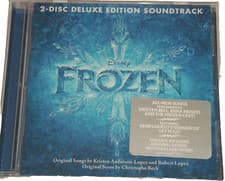 Image of Disney Frozen CD Deluxe Edition Soundtrack 2 Disc Anna Elsa Sealed Let it GO New