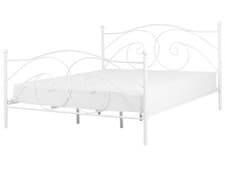 Image of Metal EU Super King Size Bed White DINARD