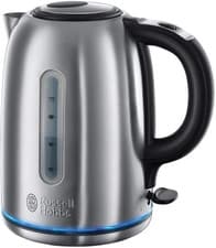 Image of Russell Hobbs Brushed Stainless Steel Electric 1.7L Cordless Kettle (Quiet & Fas