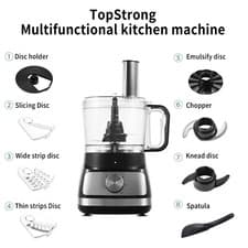 Image of 8 in 1 Food Processor Standmixer Electric 800 W Multifunction Blender Juicer
