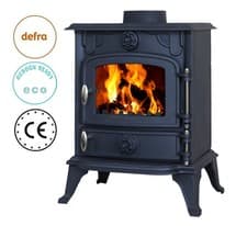 Image of HEATSURE WoodBurner 5KW Fireplace Multifuel Cast Iron Stove Indoor Heating