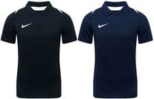 Image of Nike Polo Shirt Mens Dri Fit Academy Pro 24 Black or Obsidian Slim Fit Genuine