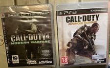 Image of 2 BRAND NEW PS3 PlayStation 3 COD games CALL OF DUTY 4 MODERN WARFARE & ADVANCED