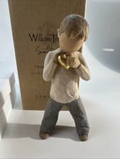 Image of Willow Tree Figurine Figure “Boy With Heart of Gold” Susan Lordi 2004