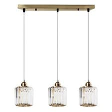 Image of K9 Crystal Pendant Light Ceiling Chandelier E27 Hanging Lamp Dining Room 1/3 Way