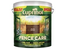 Image of Cuprinol Less Mess Fence Care Rustic Brown 6L
