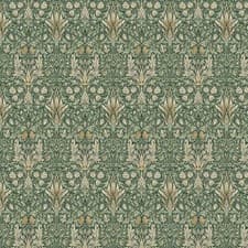 Image of William Morris Snakeshead Forest Green Tablecloth Various Size