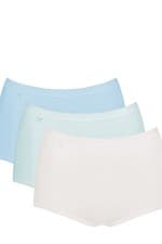 Image of Ladies Comfort Knickers Maxi 3 Pack Plain of Premium Full Briefs by Sloggi