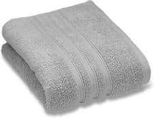 Image of Zero Twist Cotton 50X85Cm Hand Towel Silver Grey