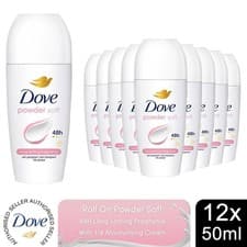 Image of Dove AntiPerspirant Roll On up to 48H of Sweat & Odour Protection 50ml, 12 Pack