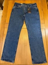 Image of NWT Levi's Premium 514 Straight Jeans - Stretch Medium Dark Wash - W36 L32