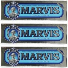 Image of Marvis Aquatic Mint Toothpaste 85ml x 3 SAVE - Triple Family Pack