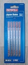 Image of Faithfull Metal Cutting Jigsaw Blades Pack of 5 T318A FAIJBT318A