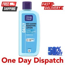 Image of Clean & Clear Deep Cleansing Lotion for Sensitive Skin 200ml Remove Dirt and Oil