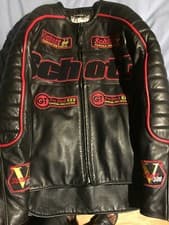 Image of Schott Mens Leather Biker Jacket Size XL