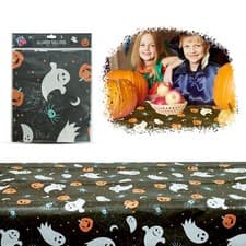 Image of Halloweens Tablecloth, Waterproof Halloween Table Decoration Cover 160 x 109cm