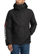 Image of Superdry Men's Hooded Yachter Windbreaker Jacket, Black