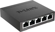 Image of D-Link DGS-105/B 5-Port Gigabit Unmanaged Metal Desktop Switch 10/100/1000 Mbit