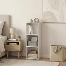 Image of Oxford 2 3 4 5 Tier Cube Bookcase Display Shelving Storage Unit Wood Furniture