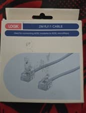 Image of LOGIK LRJ112M23 RJ11 ADSL Cable - 2 m