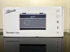 Image of ROBERTS Rambler Uno Portable DAB+/FM Retro Bluetooth Radio - Navy Blue
