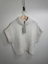 Image of Mint Velvet Cream Wool Blend Knit Jumper Large New With Tags