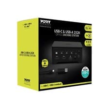 Image of Port USB Type A USB Type C Docking Station 100W Black (901908-W-UK)