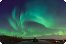Image of Northern Lights - Glass Worktop Saver / Protector | Kitchen Cutting Board