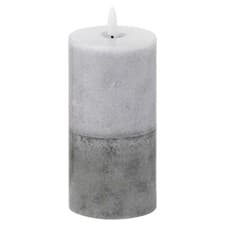 Image of Luxe Collection Natural Glow 3x6 Stone LED Wax Candle