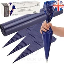 Image of VDL Blue Disposable Piping Bags PROFESSIONAL Strong Cake Decorating Baking