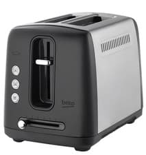 Image of Beko TAM7201B Traditional 2 Slot Toaster In Black
