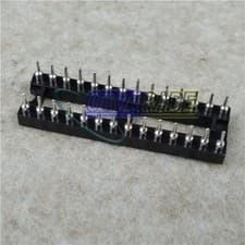 Image of ONE DIP IC Sockets Adaptor Round hole 28pin Pitch 2.54mm NEW *bh