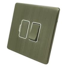 Image of Screwless - Brushed Satin Nickel Plug Sockets Light Switches -Whole Range CHEAP!